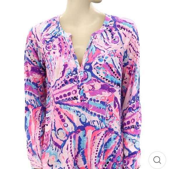 Lilly Pulitzer Meg Blouse Top - Picture 2 of 9